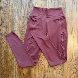 Alphalete High Waisted Contour Leggings – Size M – Mauve